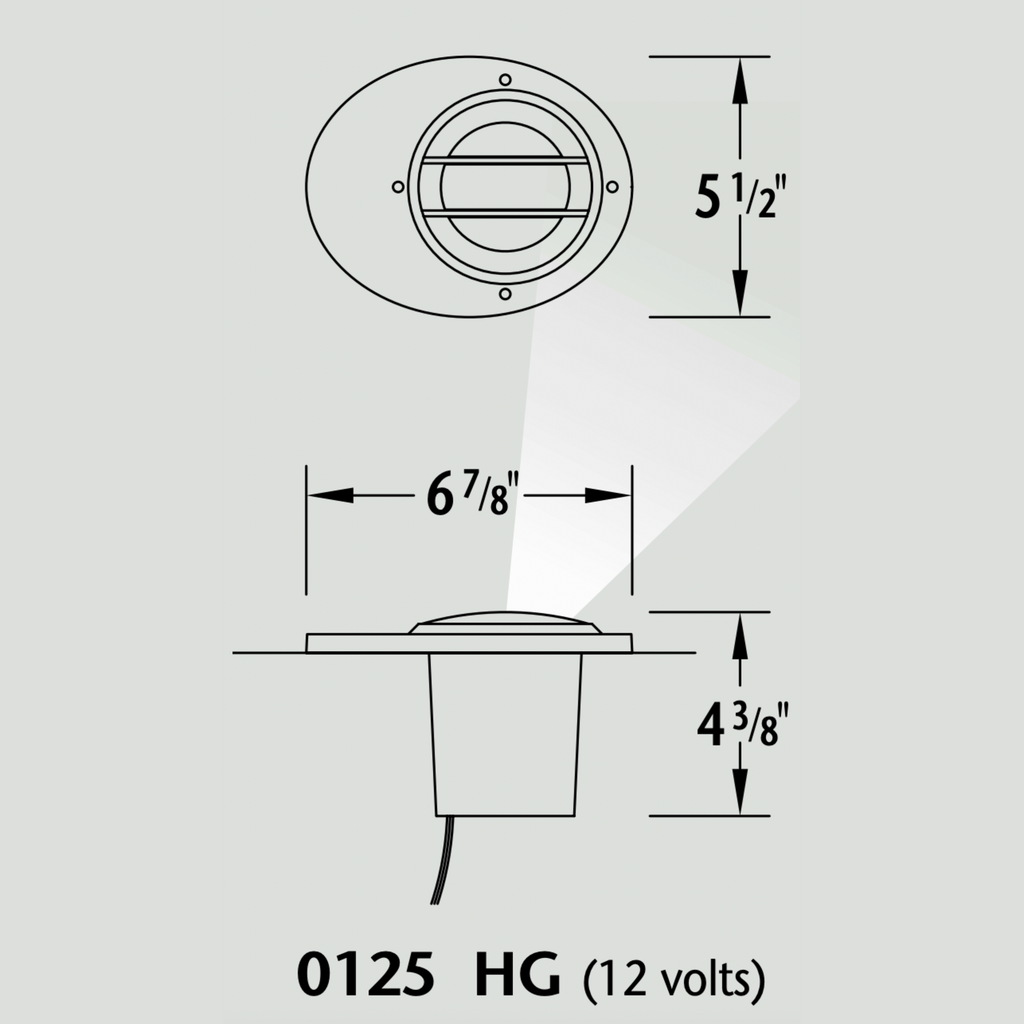 Luminaire paysager pour enfouissement - 0125