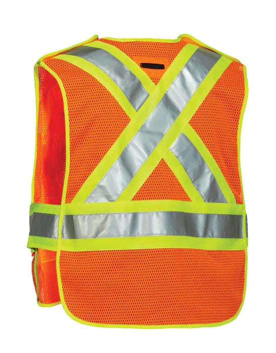 5-Point Tear-away Safety Vest One-Size – Custom Logo & Text Available