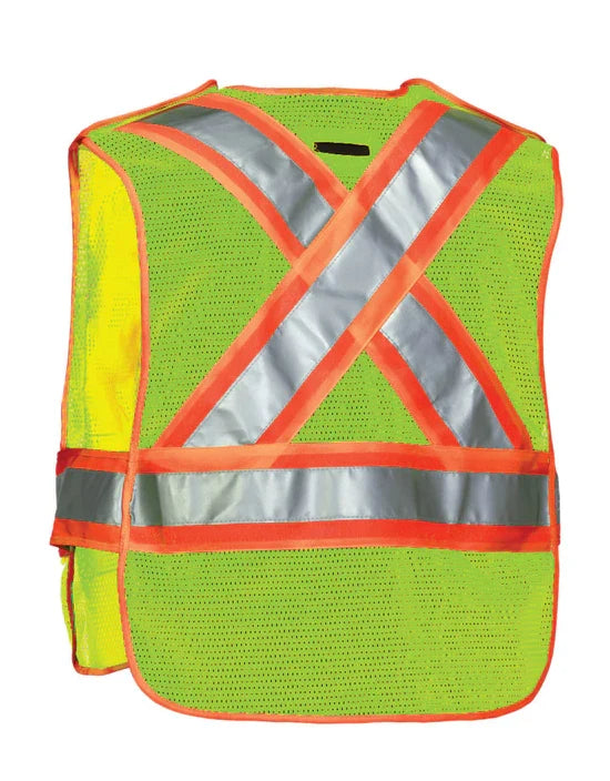 5-Point Tear-away Safety Vest One-Size – Custom Logo & Text Available