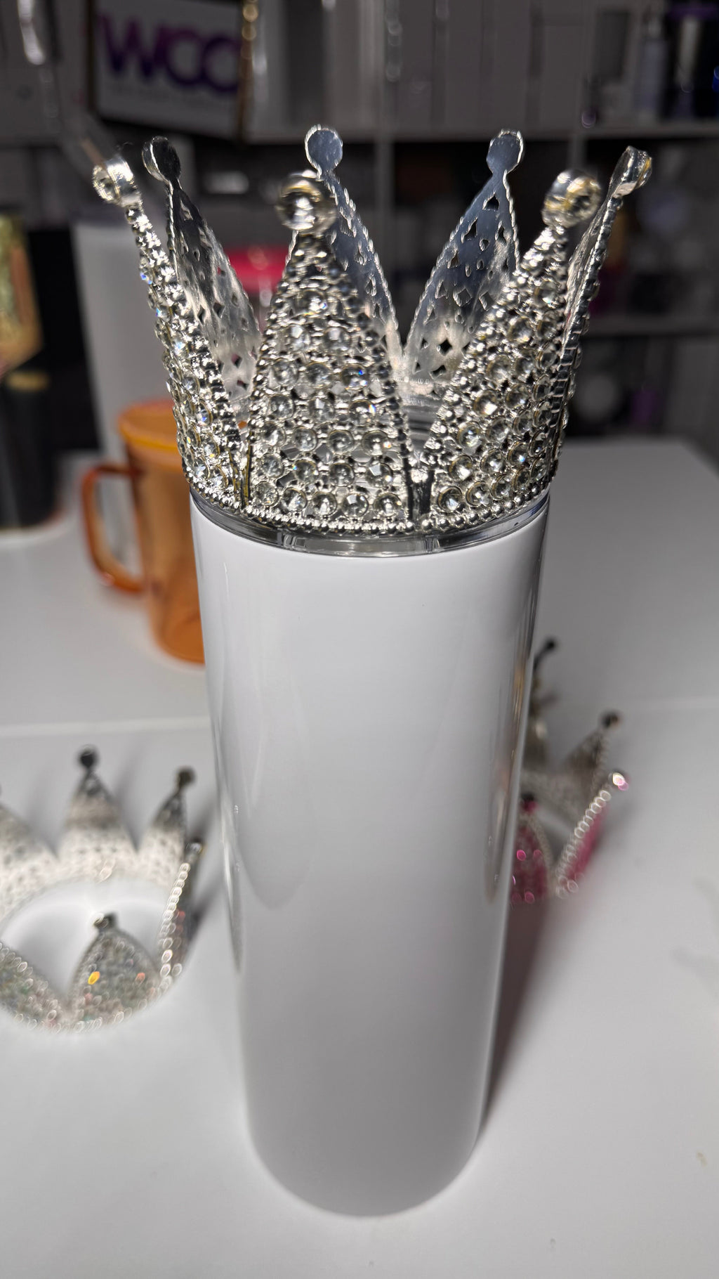Tumbler Crown - Sparkle Rhinestone Topper