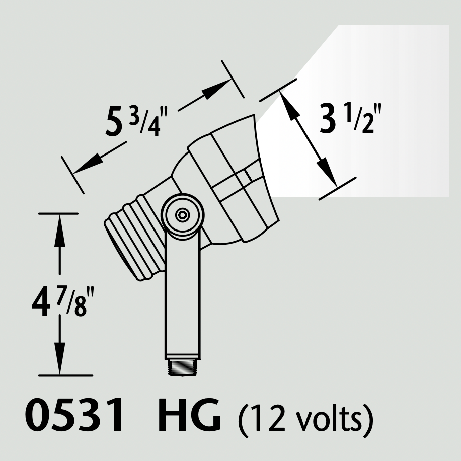 Luminaire paysager d'accentuation - 0531