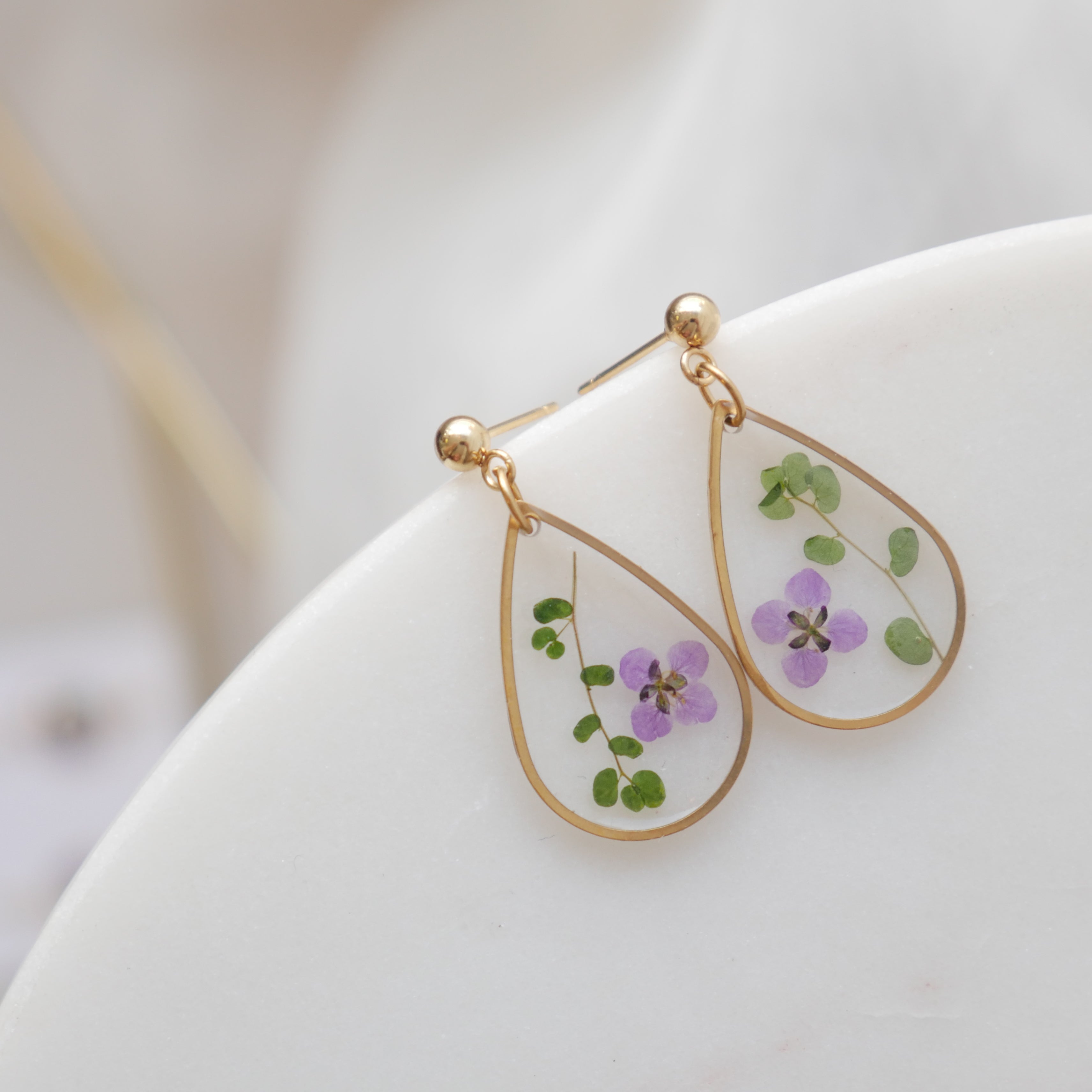 Boucles d’oreilles Chloé - goutte (grand)