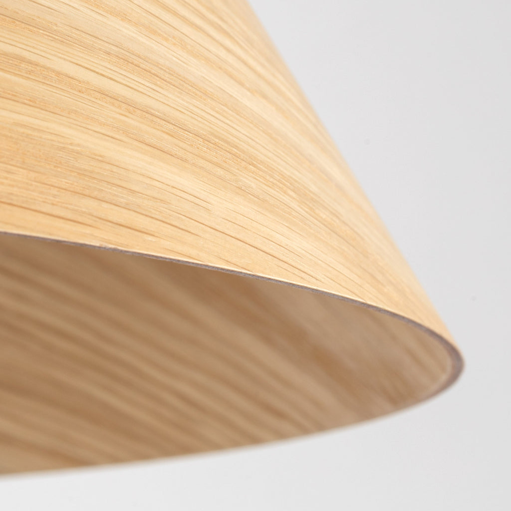 SOLIS Large Scandinavian Wood Pendant Light – Statement Cone Design (Limited Edition)