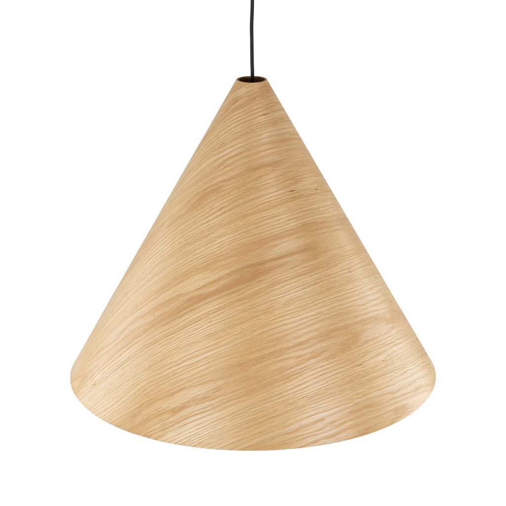 SOLIS Large Scandinavian Wood Pendant Light – Statement Cone Design (Limited Edition)