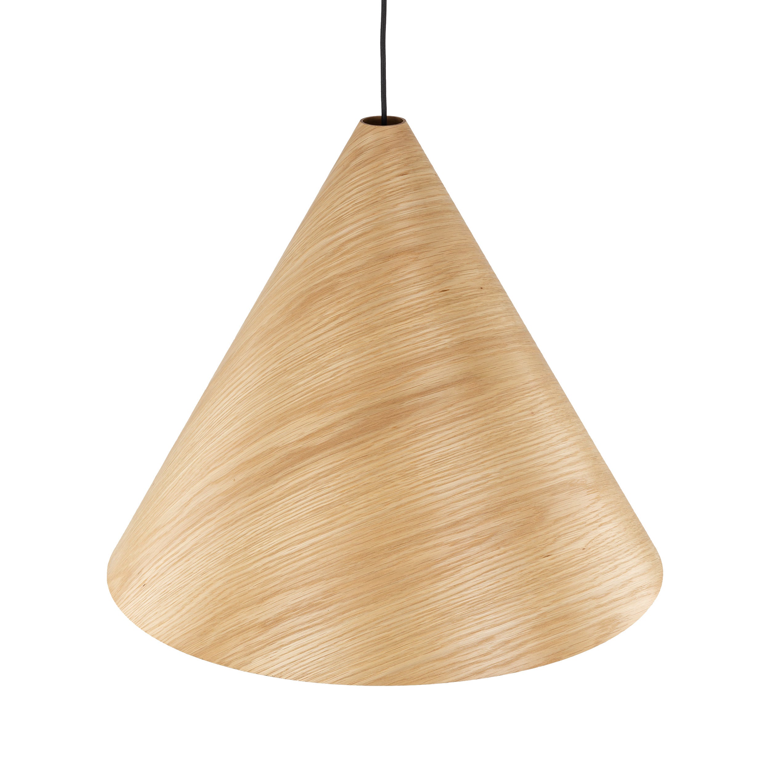 SOLIS Large Scandinavian Wood Pendant Light – Statement Cone Design (Limited Edition)