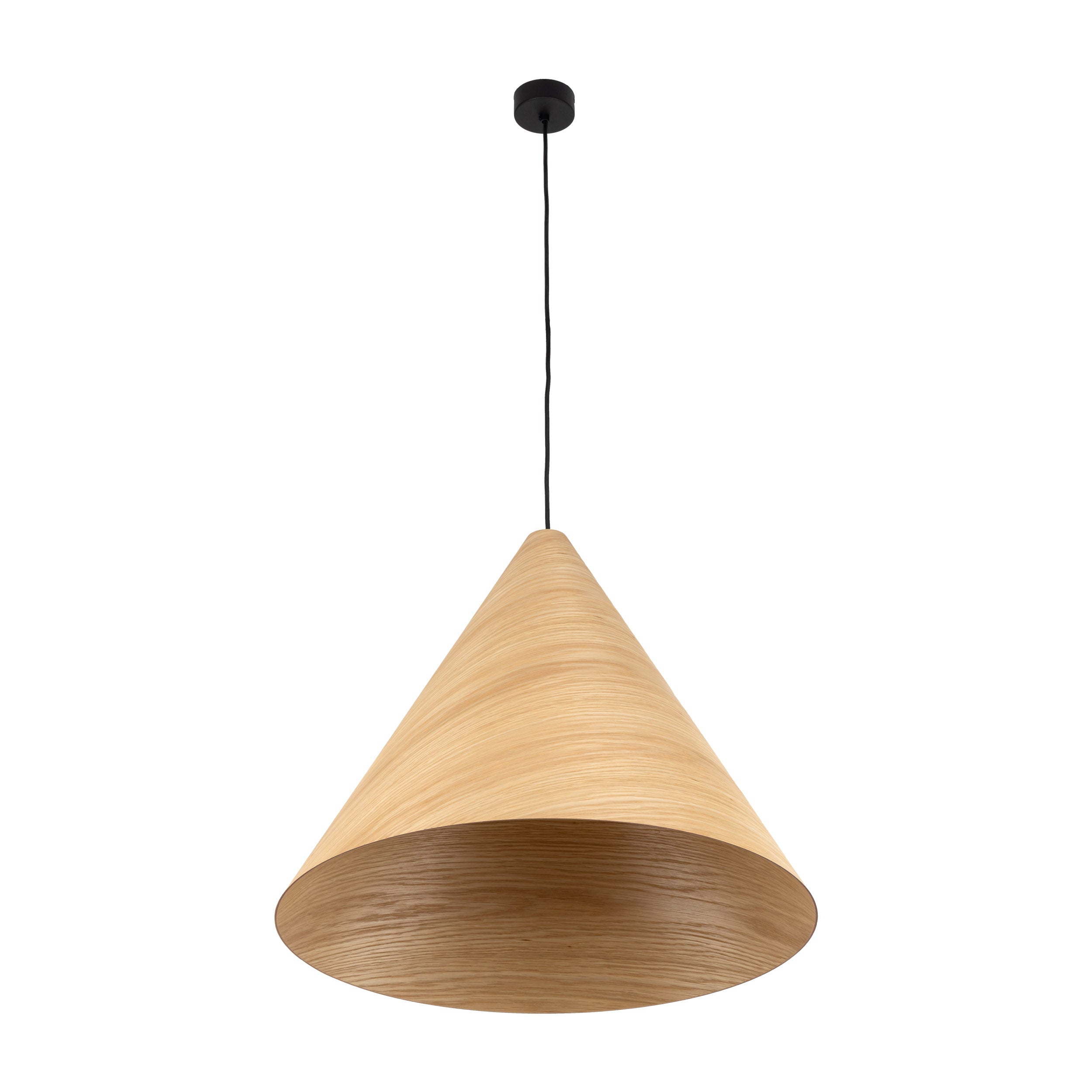 SOLIS Large Scandinavian Wood Pendant Light – Statement Cone Design (Limited Edition)