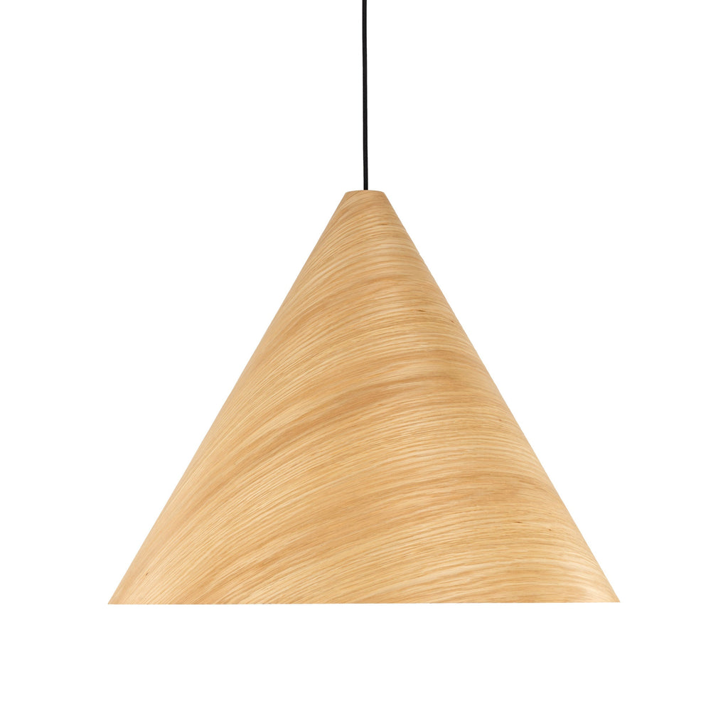 SOLIS Large Scandinavian Wood Pendant Light – Statement Cone Design (Limited Edition)