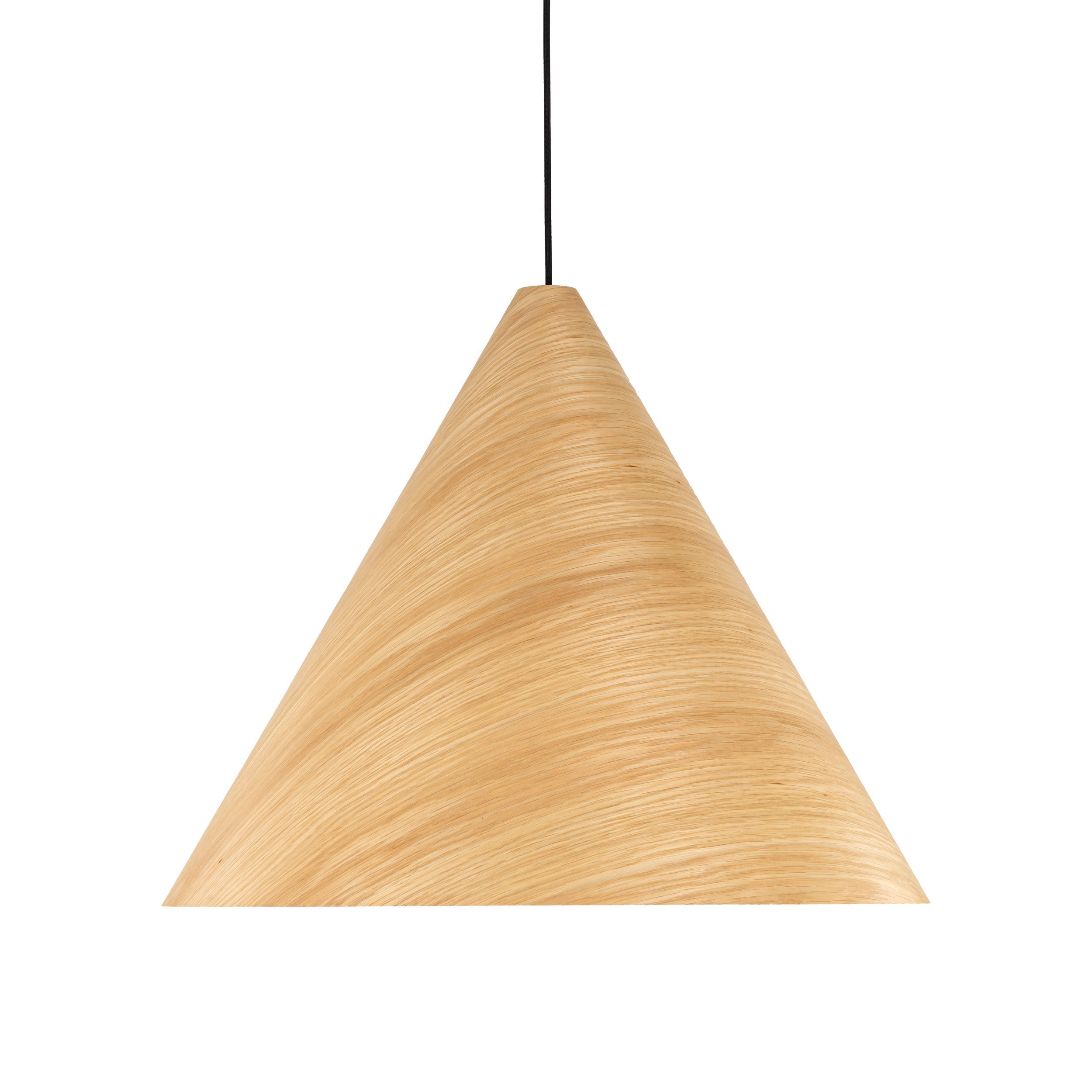 SOLIS Large Scandinavian Wood Pendant Light – Statement Cone Design (Limited Edition)