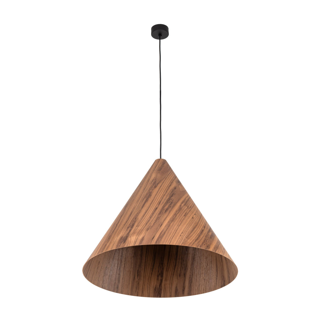 SOLIS Large Scandinavian Wood Pendant Light – Statement Cone Design (Limited Edition)