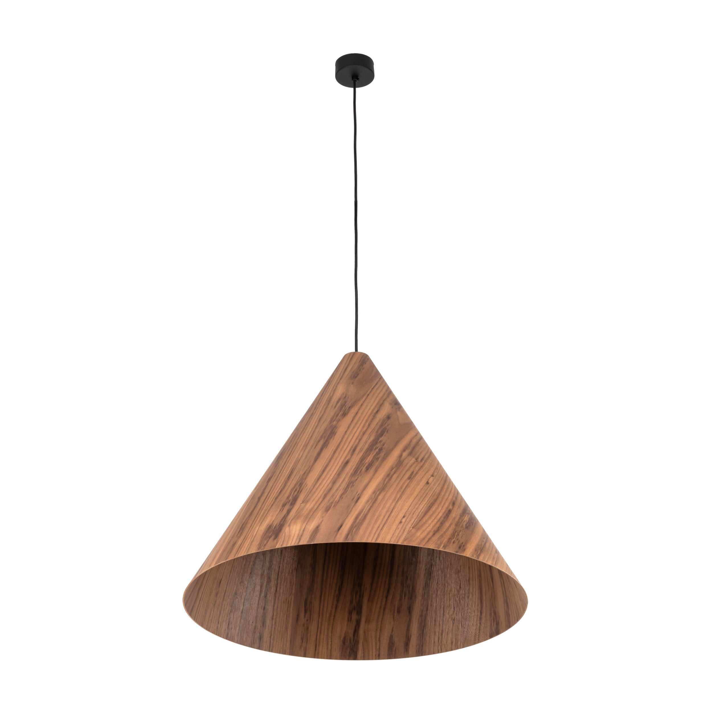 SOLIS Large Scandinavian Wood Pendant Light – Statement Cone Design (Limited Edition)