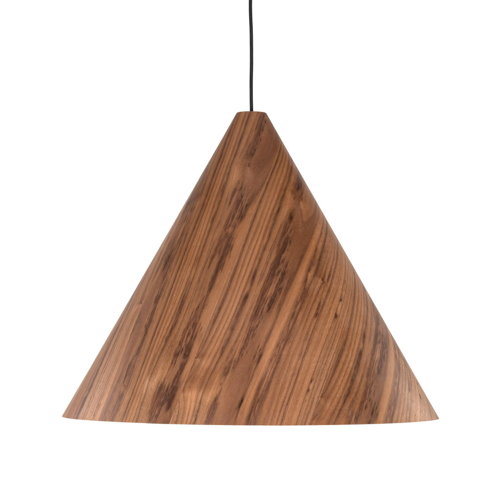 SOLIS Large Scandinavian Wood Pendant Light – Statement Cone Design (Limited Edition)