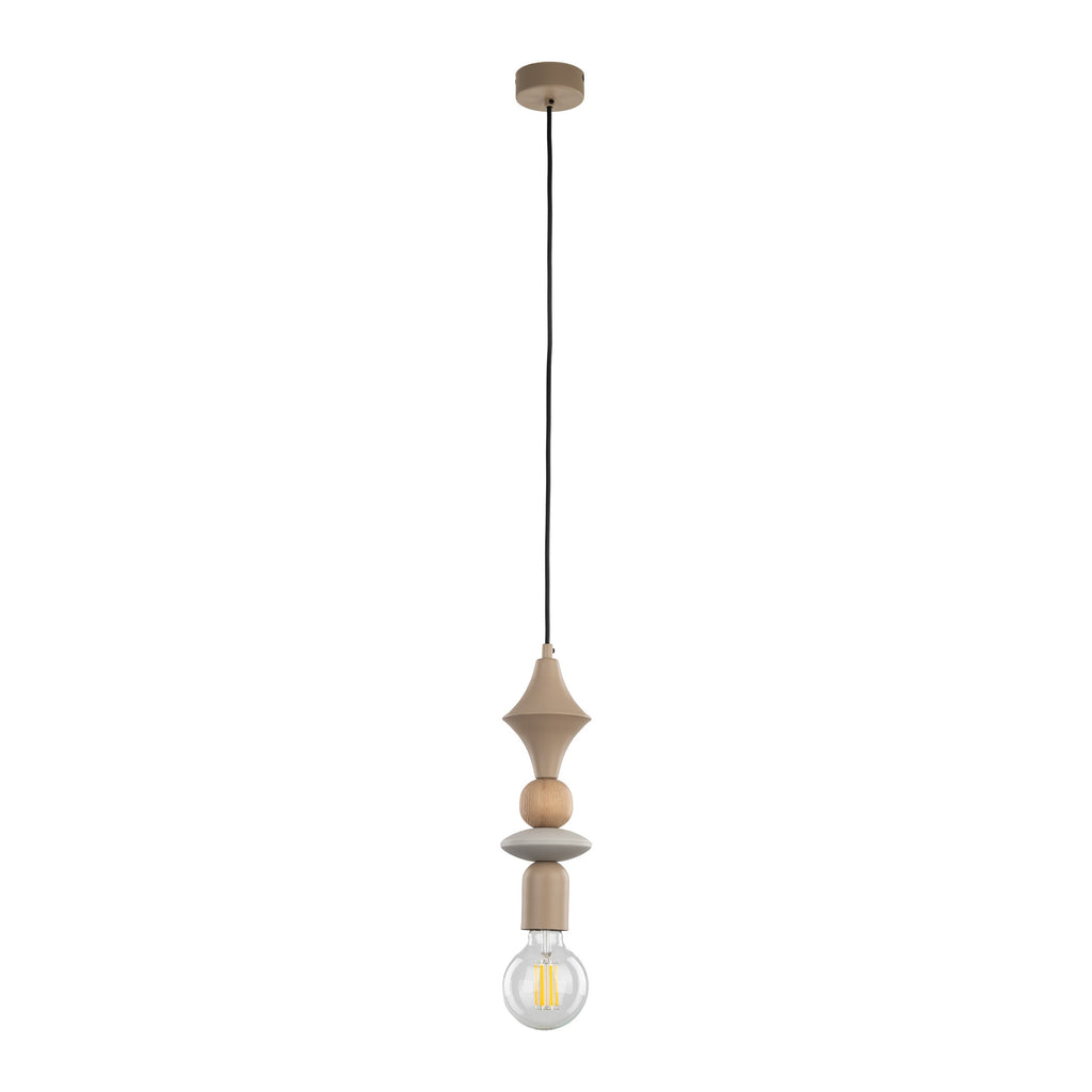 TOWER Wood Pendant Light for Kitchen Island, Bedside & Reading Nook