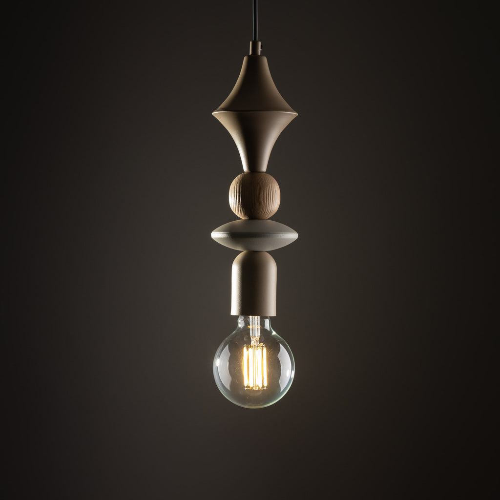 TOWER Wood Pendant Light for Kitchen Island, Bedside & Reading Nook