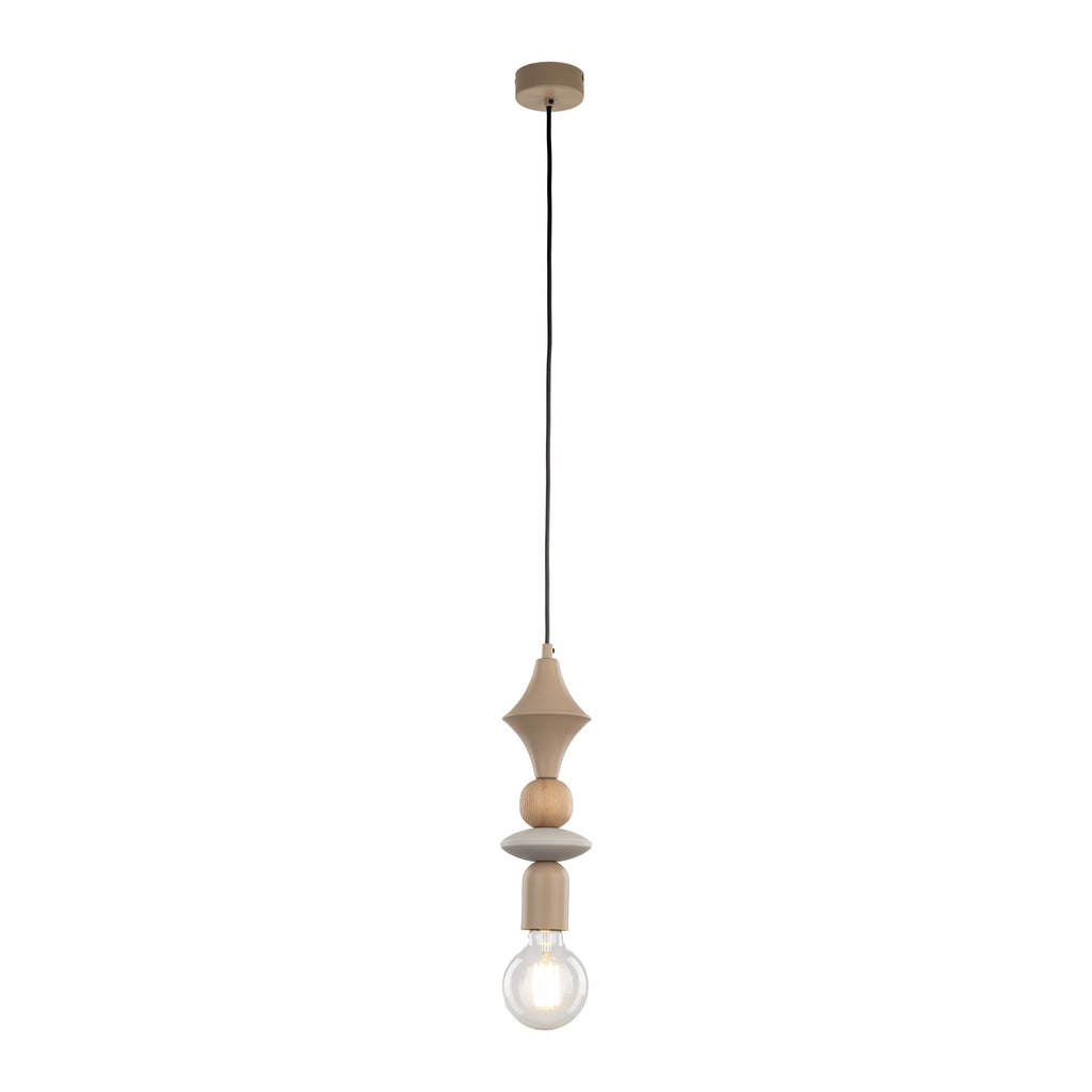 TOWER Wood Pendant Light for Kitchen Island, Bedside & Reading Nook