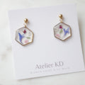 Boucles d'oreilles Maia - hexa (moyen 15mm)