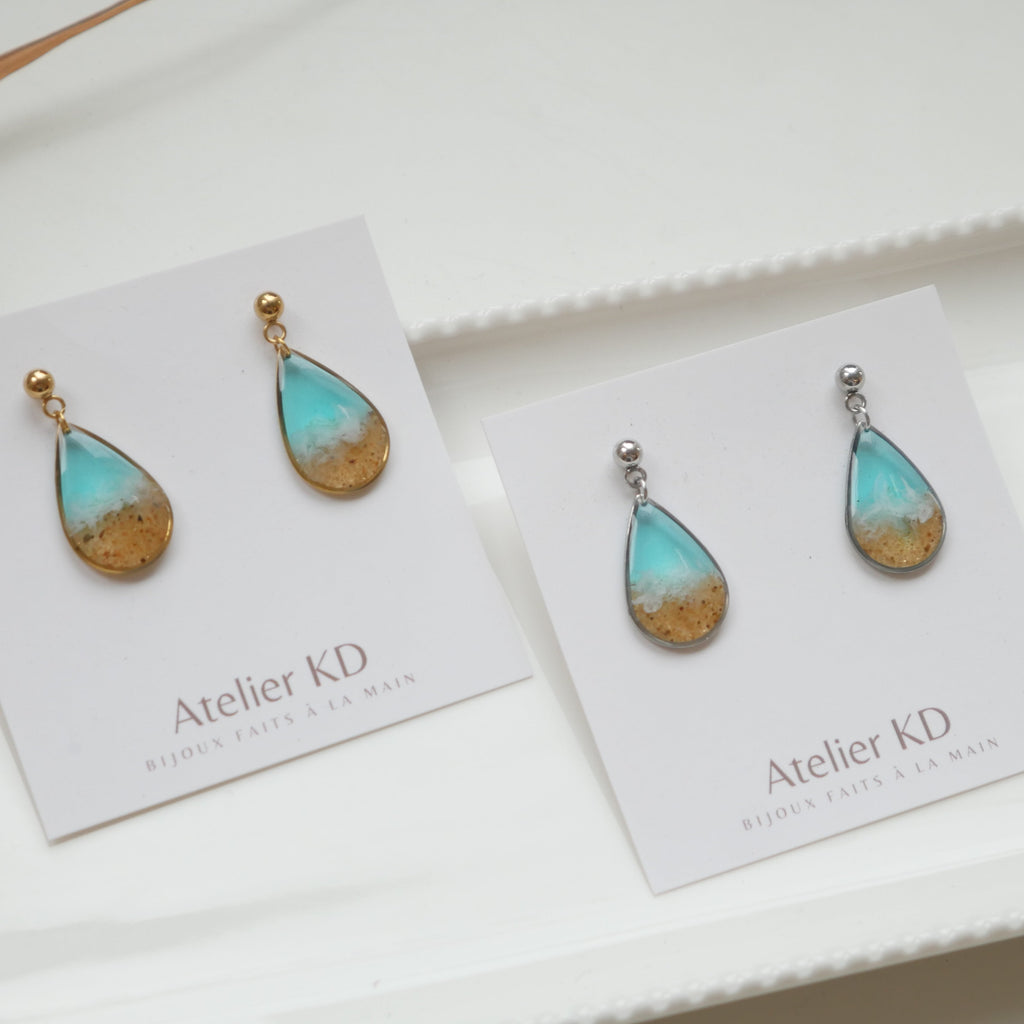 Boucles d'oreilles Tulum- goutte