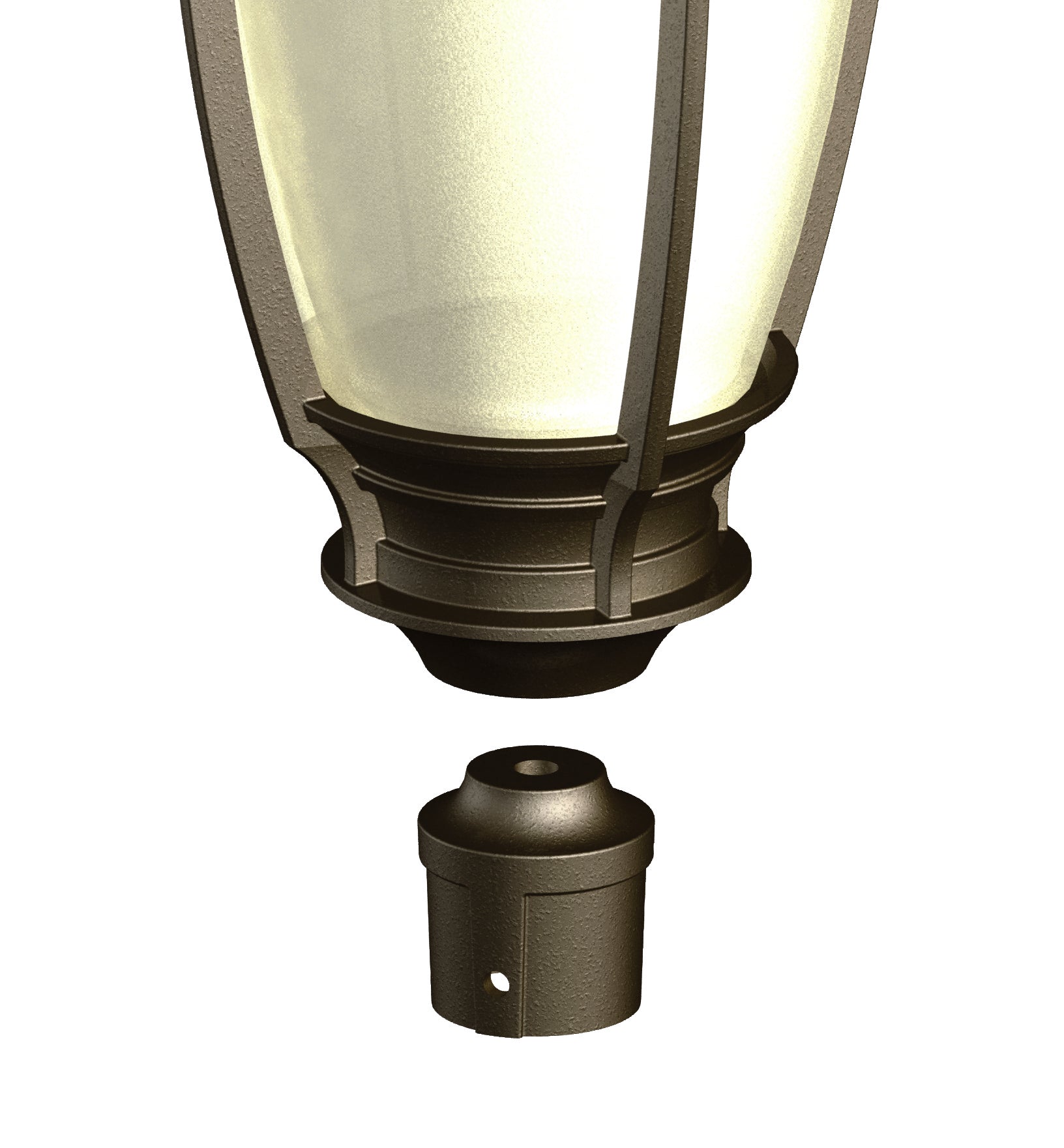 Adapteur de luminaire pour poteau rond 1-5/8'' installation en usine seulement - 1176