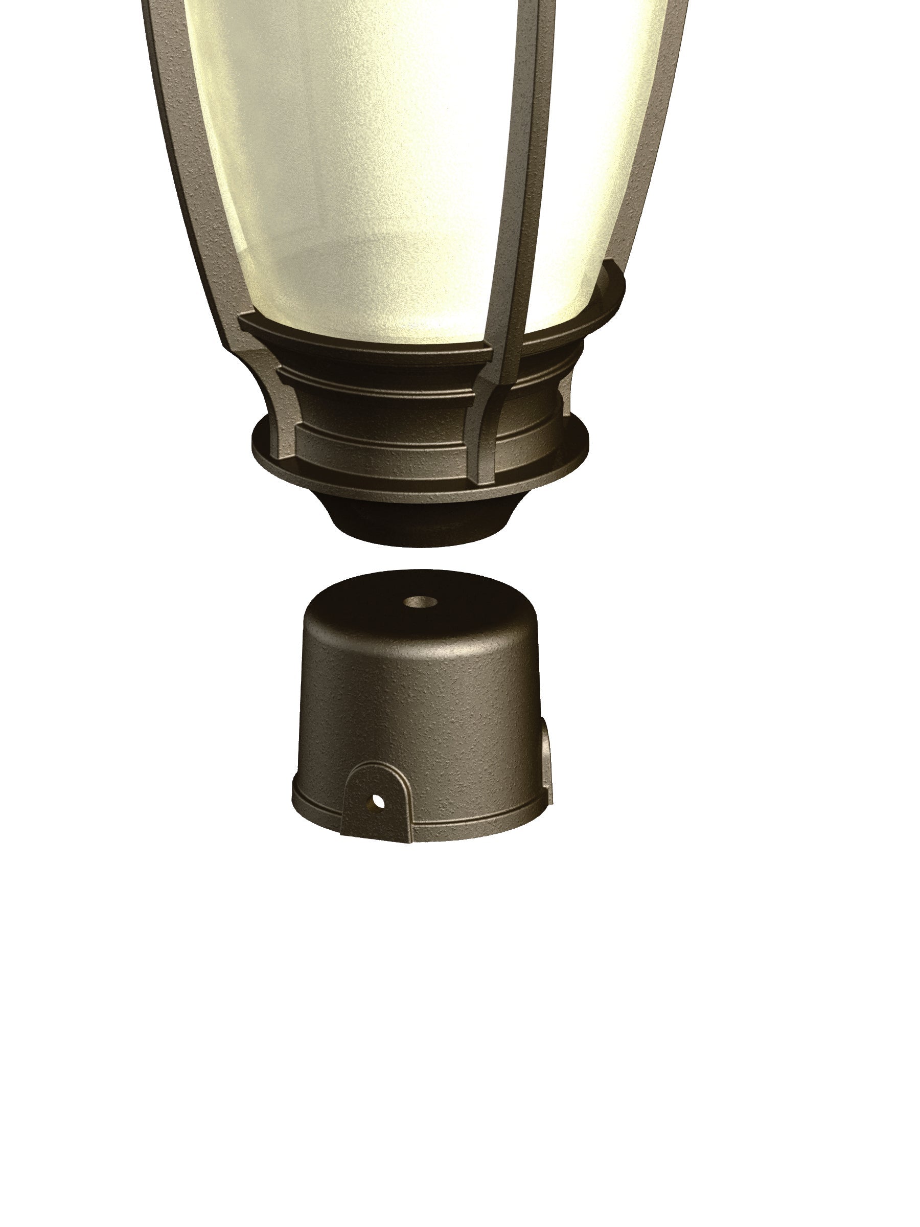 Adapteur de luminaire pour poteau rond 2-3/8'' installation en usine seulement - 1182