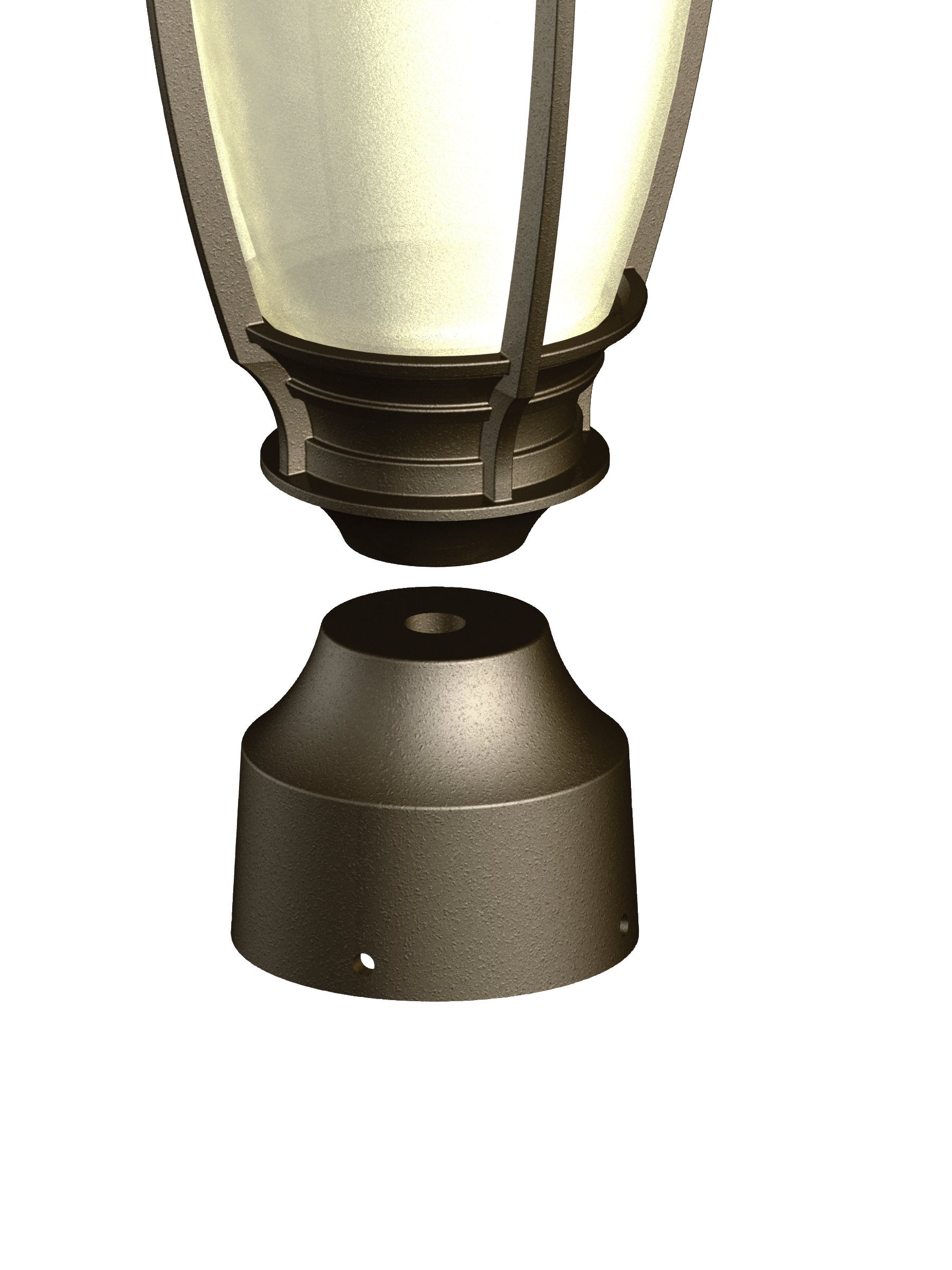Piédestal - Base ronde 4'' diamètre pour luminaire - 1184