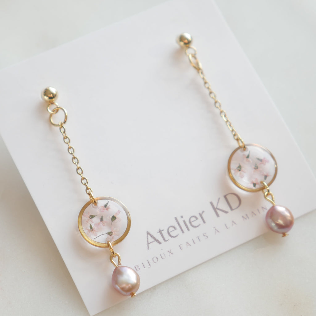 Boucles d'oreilles Perla - rond (mini)