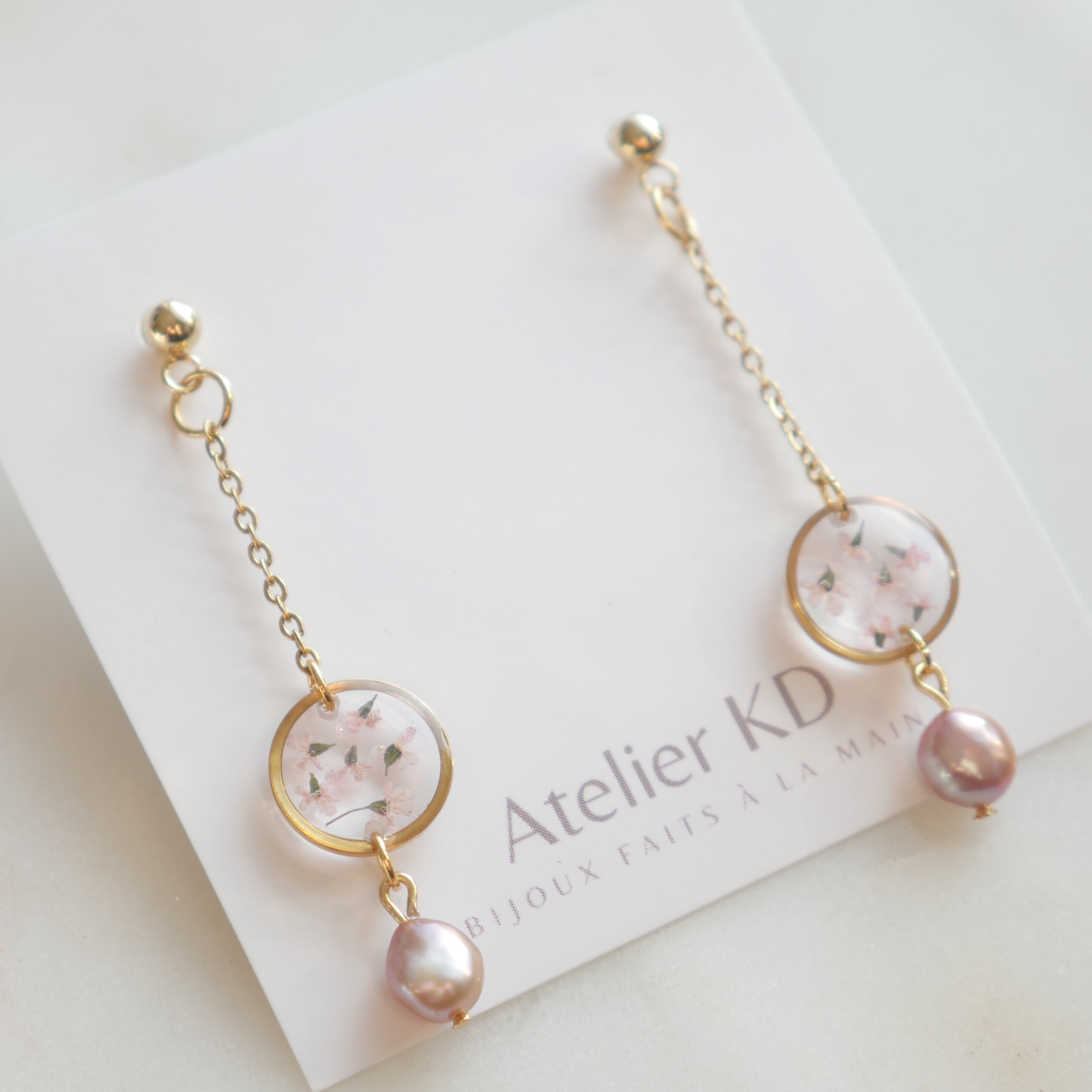 Boucles d'oreilles Perla - rond (mini)