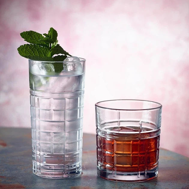 Old Fashioned Whisky Glasses 11 oz - LAV BRIT - Set of 6