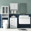 Laundry Room Bundle: Wooden Cabinet Wall-Mounted Bathroom Storage  Clothe Dryer  Laundry Basket