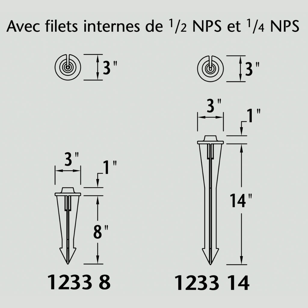 Piquet de montage  - 1233