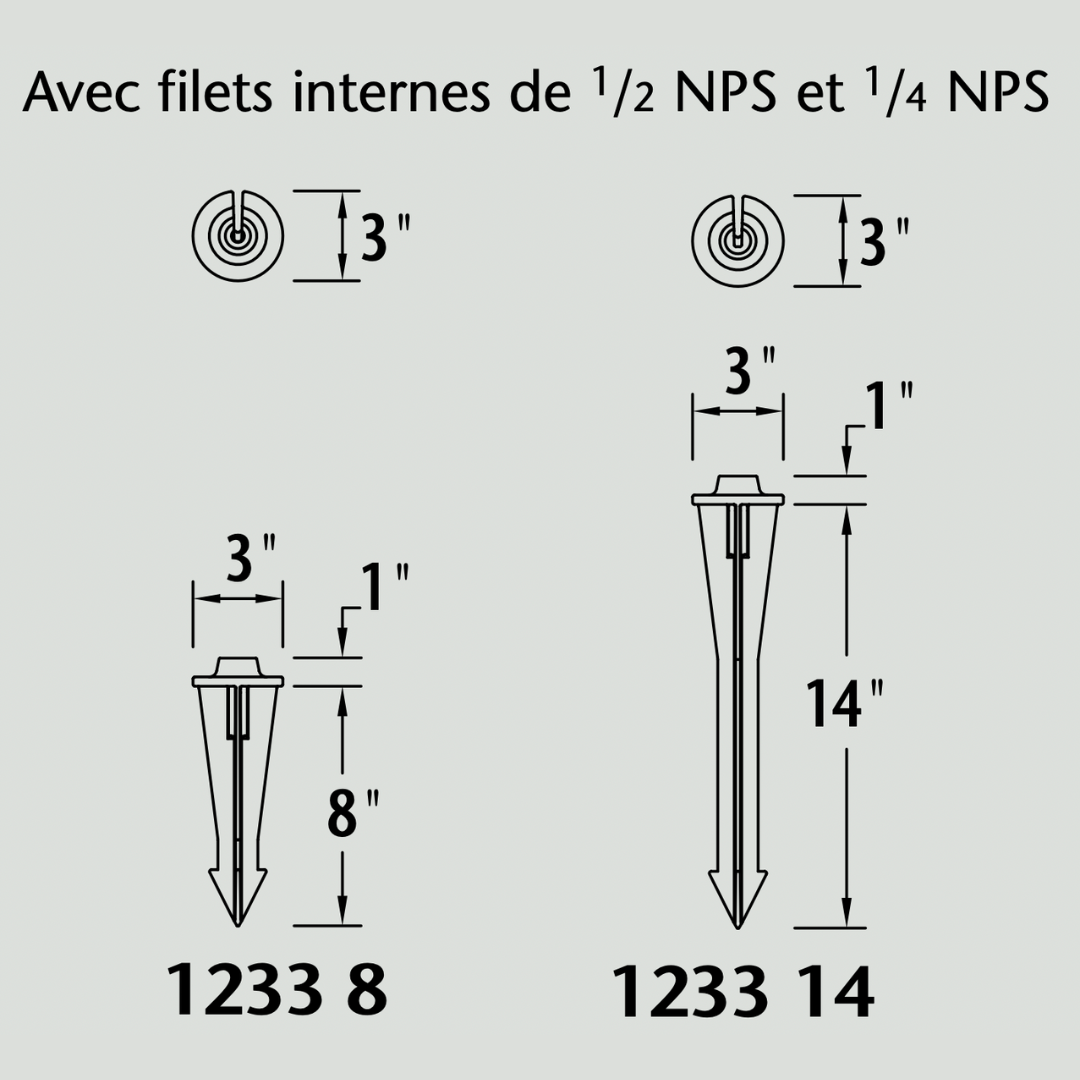 Piquet de montage  - 1233