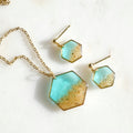 Boucles d'oreilles Tulum - hexa (petit)