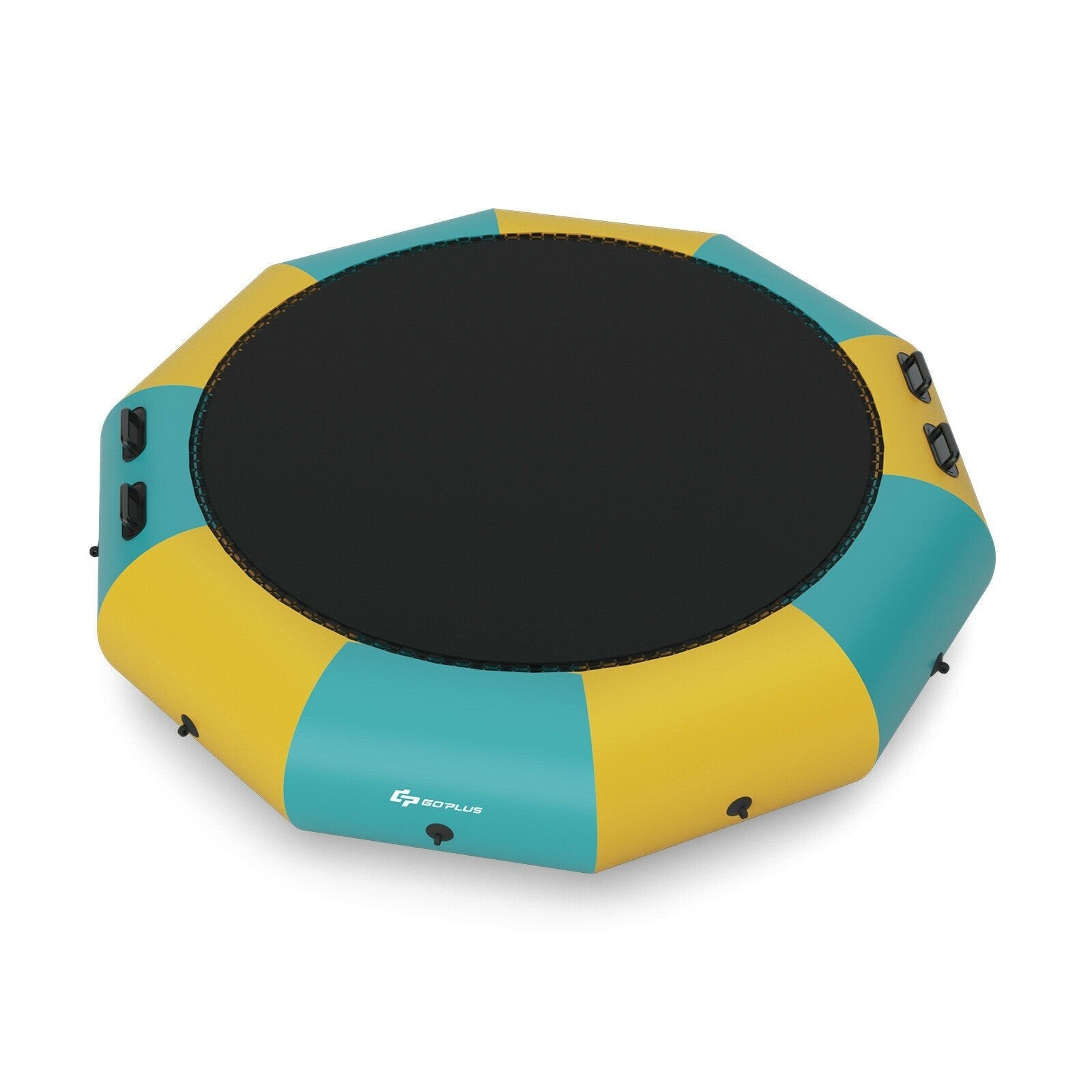 12 Feet Inflatable Splash Padded Water Bouncer Trampoline-Blue