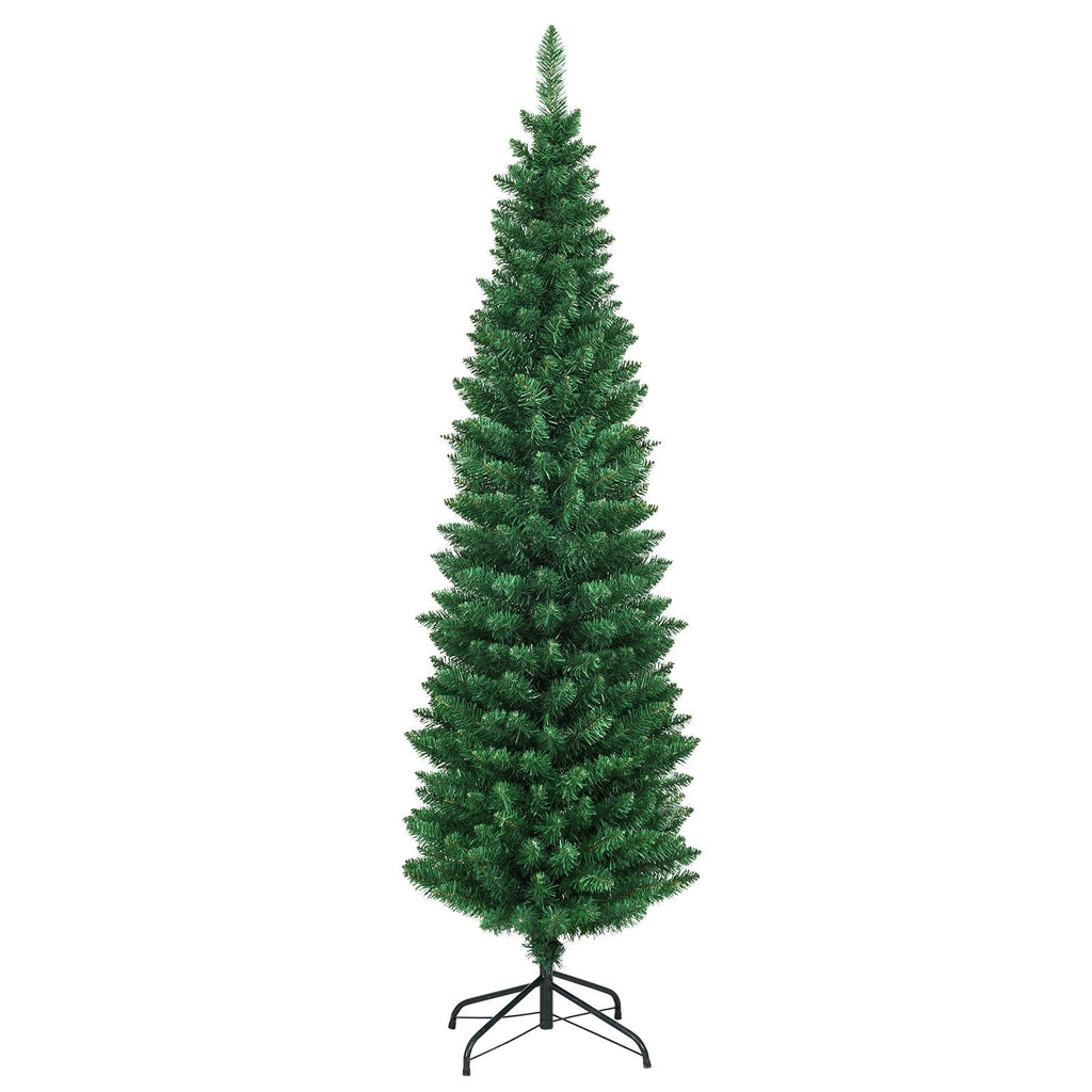 PVC Artificial Slim Pencil Christmas Tree-7'