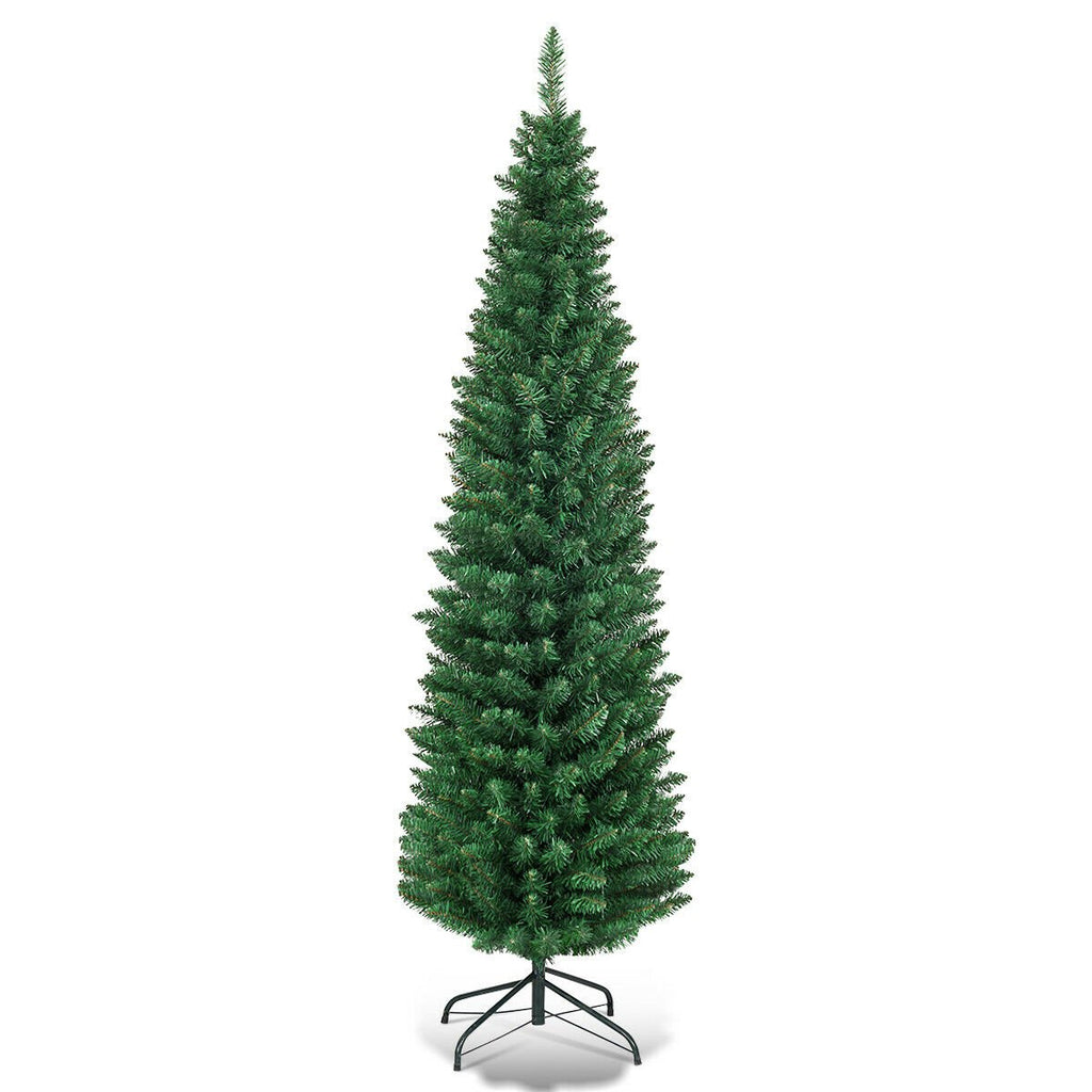 PVC Artificial Slim Pencil Christmas Tree-7'