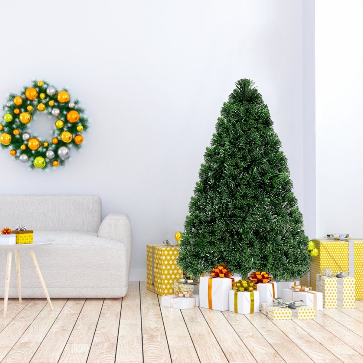 3' / 4' / 5' / 6' Fiber Optic Artificial PVC Christmas Tree-6 ft