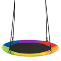 40 Inch 770 lbs Flying Saucer Tree Swing Kids Gift with 2 Tree Hanging Straps-Blue