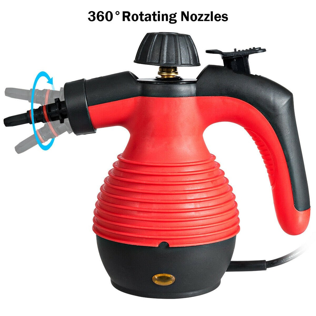 1050W Multi-Purpose Handheld Pressurized Steam Cleaner-Blue