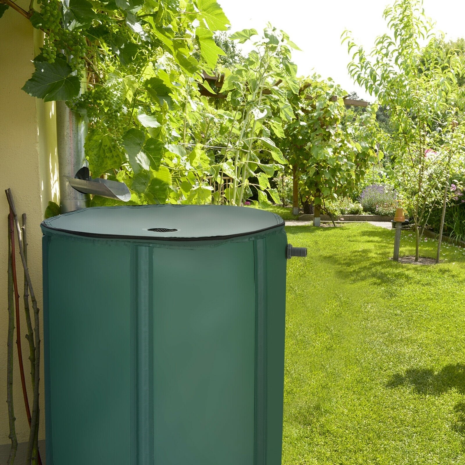 60 Gallon Collapsible Rain Barrel Water Collector