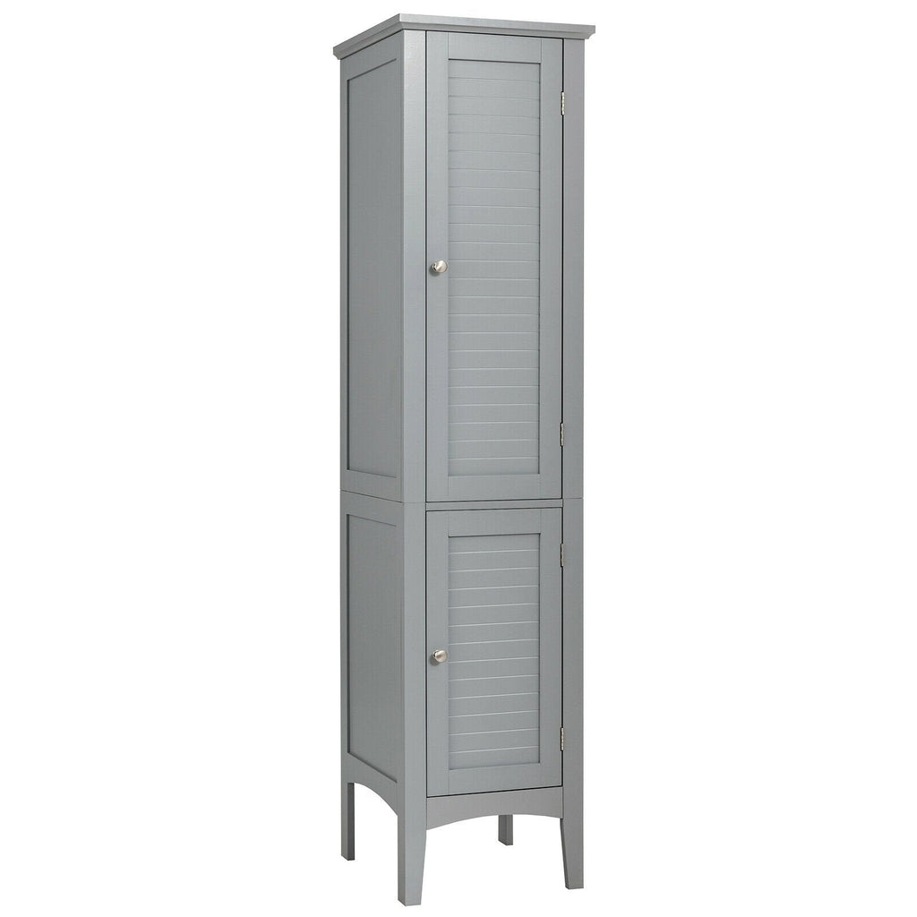 Freestanding Bathroom Storage Cabinet for Kitchen and Living Room-Black