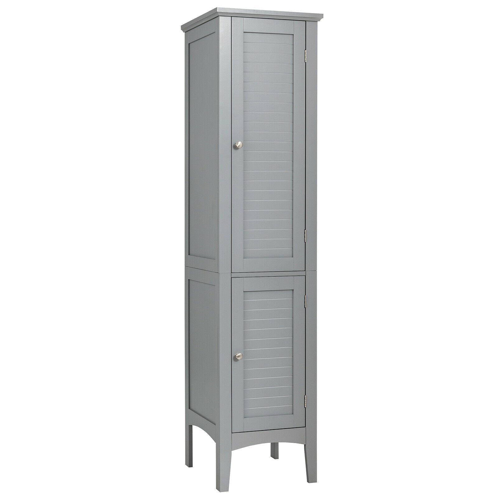 Freestanding Bathroom Storage Cabinet for Kitchen and Living Room-Black