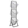 3-Tier Fruit Basket Stand with Adjustable Heights