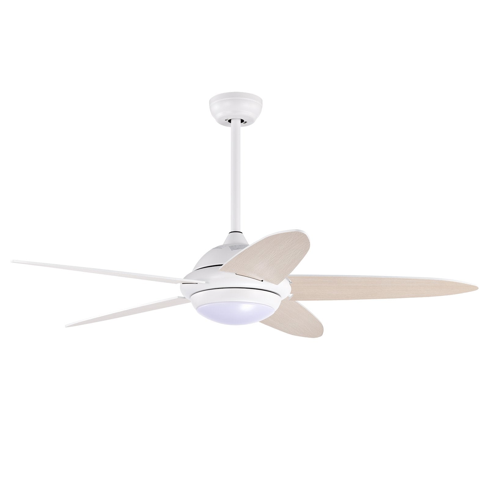 Ceiling Fan with Lights and 3 Lighting Colors-Black
