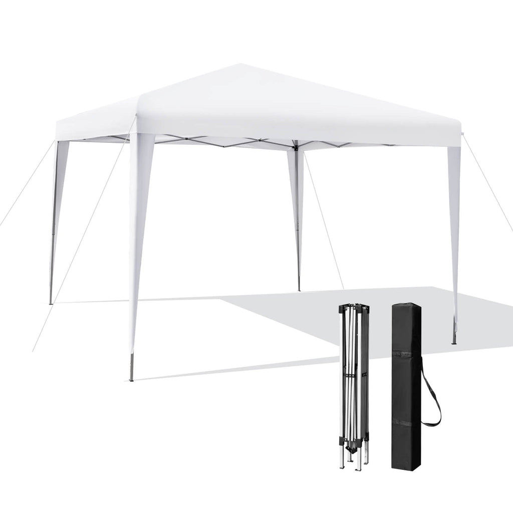 10 x 10 Feet Outdoor Pop-up Patio Canopy for  Beach and Camp-Blue