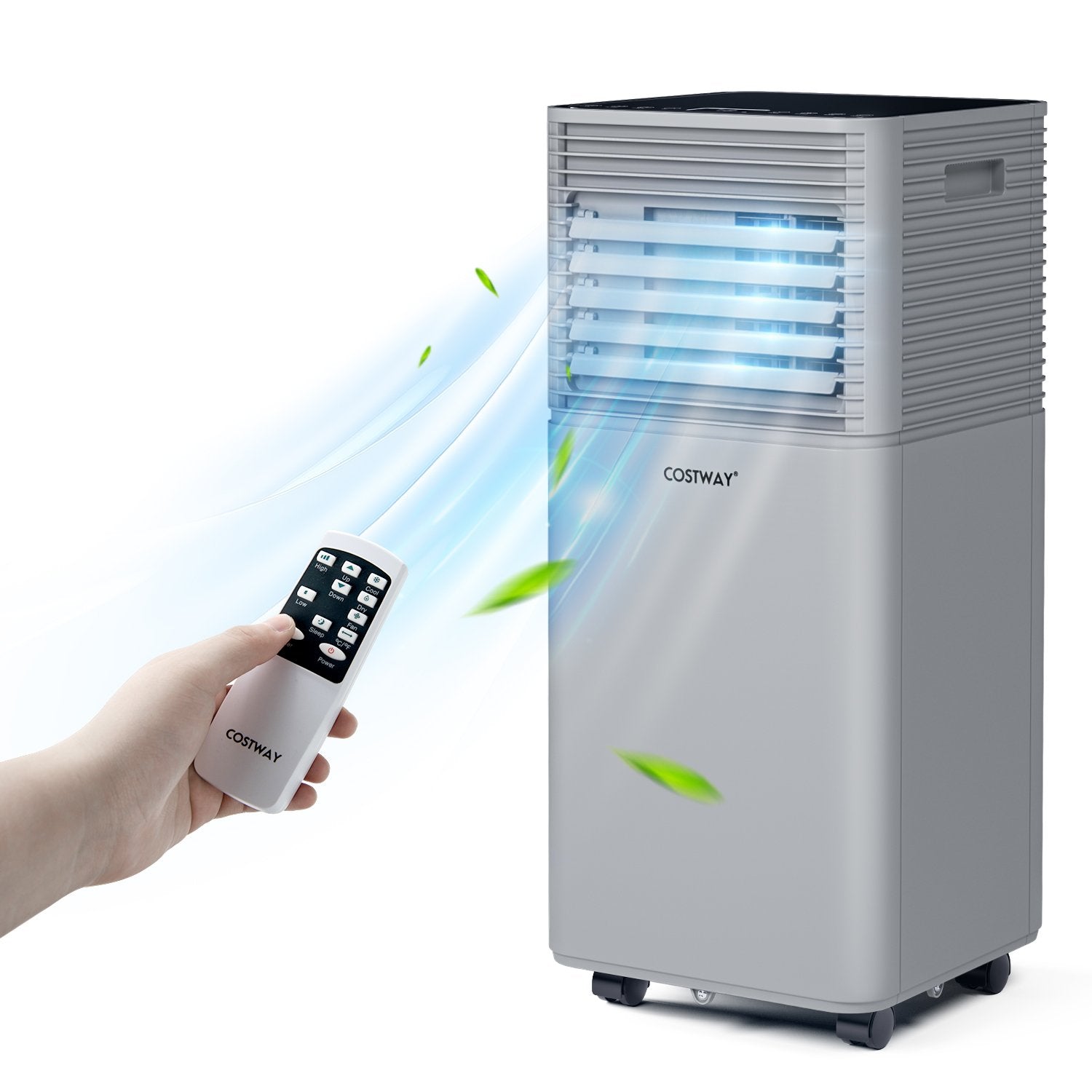 10000 BTU Air Cooler with Fan and Dehumidifier Mode-Black