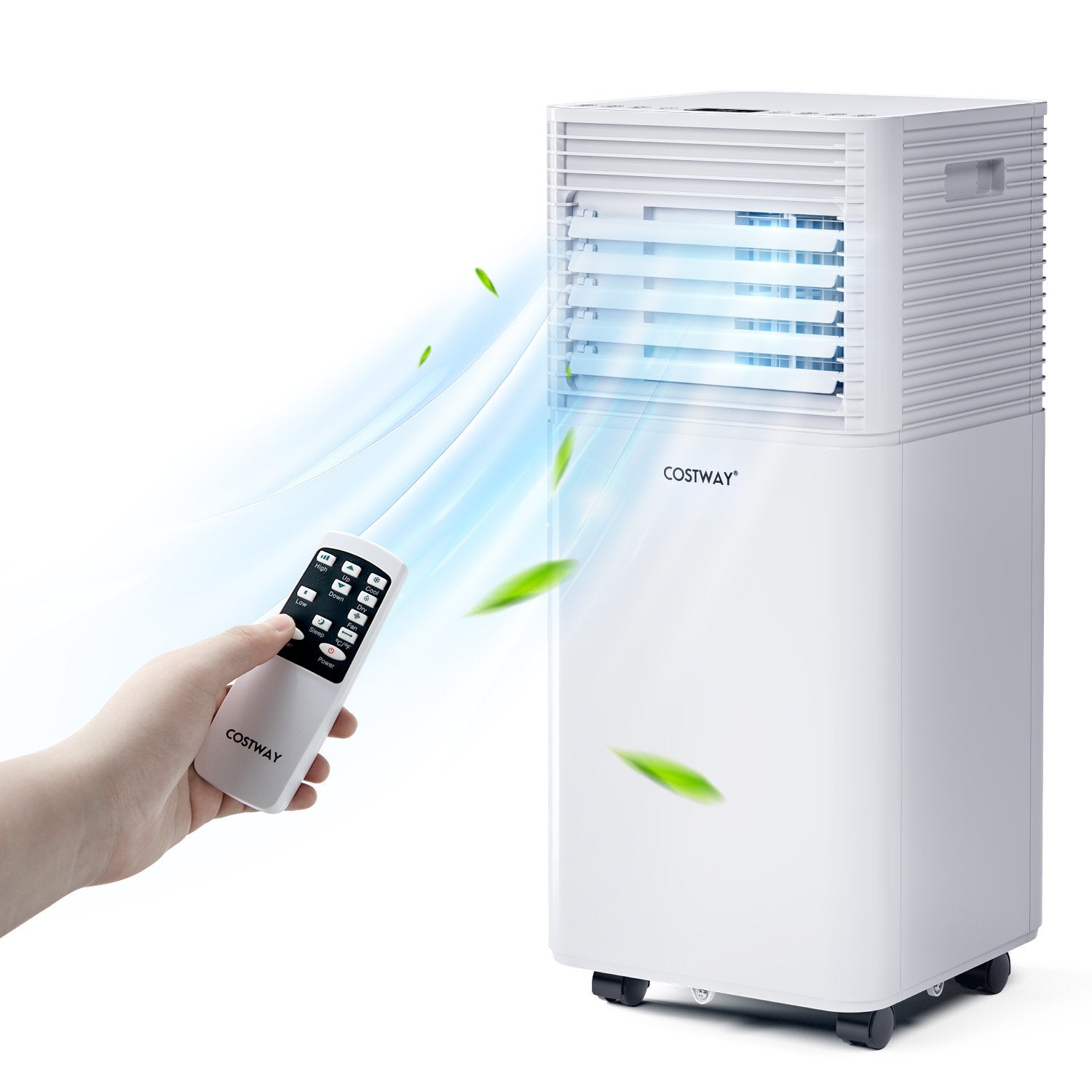 10000 BTU Air Cooler with Fan and Dehumidifier Mode-Black