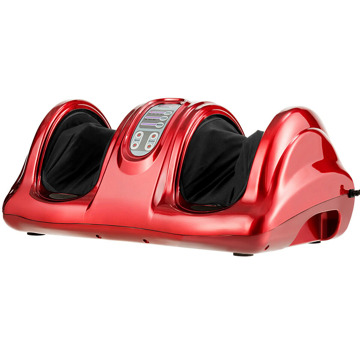Therapeutic Shiatsu Foot Massager with High Intensity Rollers-Black