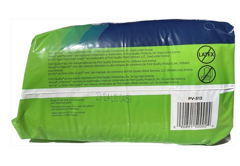 Prevail Extra Absorbency Incontinence Underwear, Large, 18-Count Adult Diaper