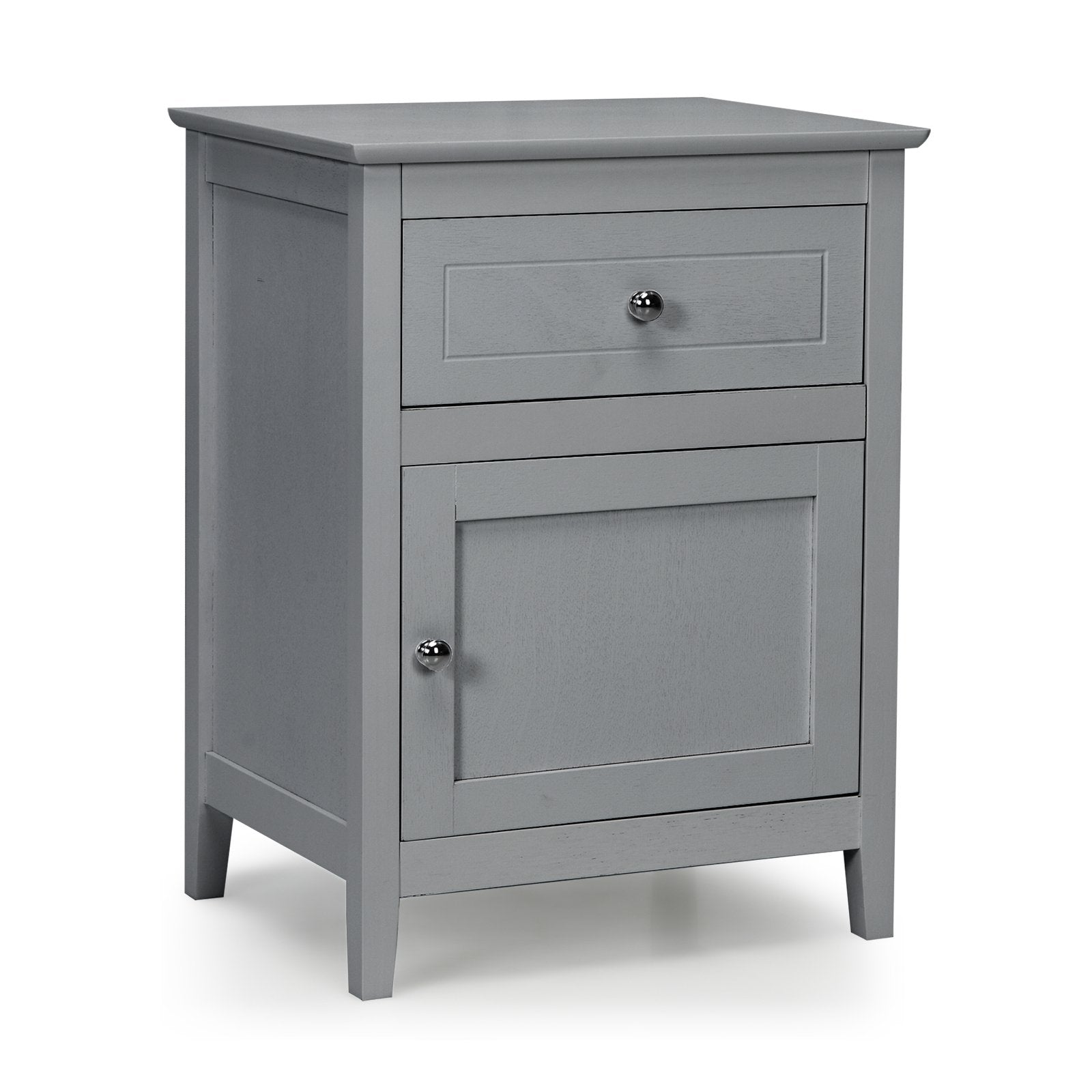 2-Tier Accent Table with Spacious Tabletop-Dark Brown