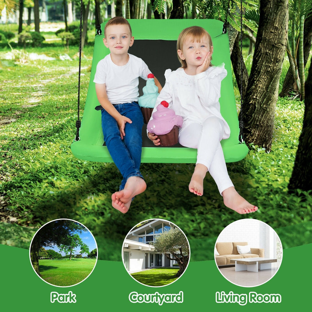 700lb Giant 60 Inch Platform Tree Swing for Kids and Adults-Blue