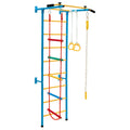 5 In 1 Kids Indoor Gym Playground Swedish Wall Ladder for Solid Wall-Yellow