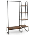 Clothes Rack Free Standing Storage Tower with Metal Frame